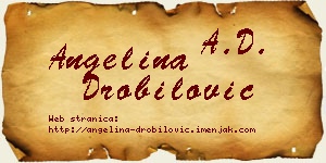 Angelina Drobilović vizit kartica